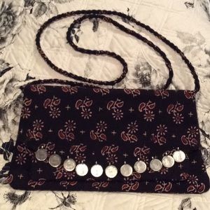 World Market Paisley crossbody purse.